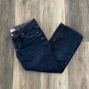 PAIGE Fairfax Capri Crop Dark Wash Denim Jeans 27